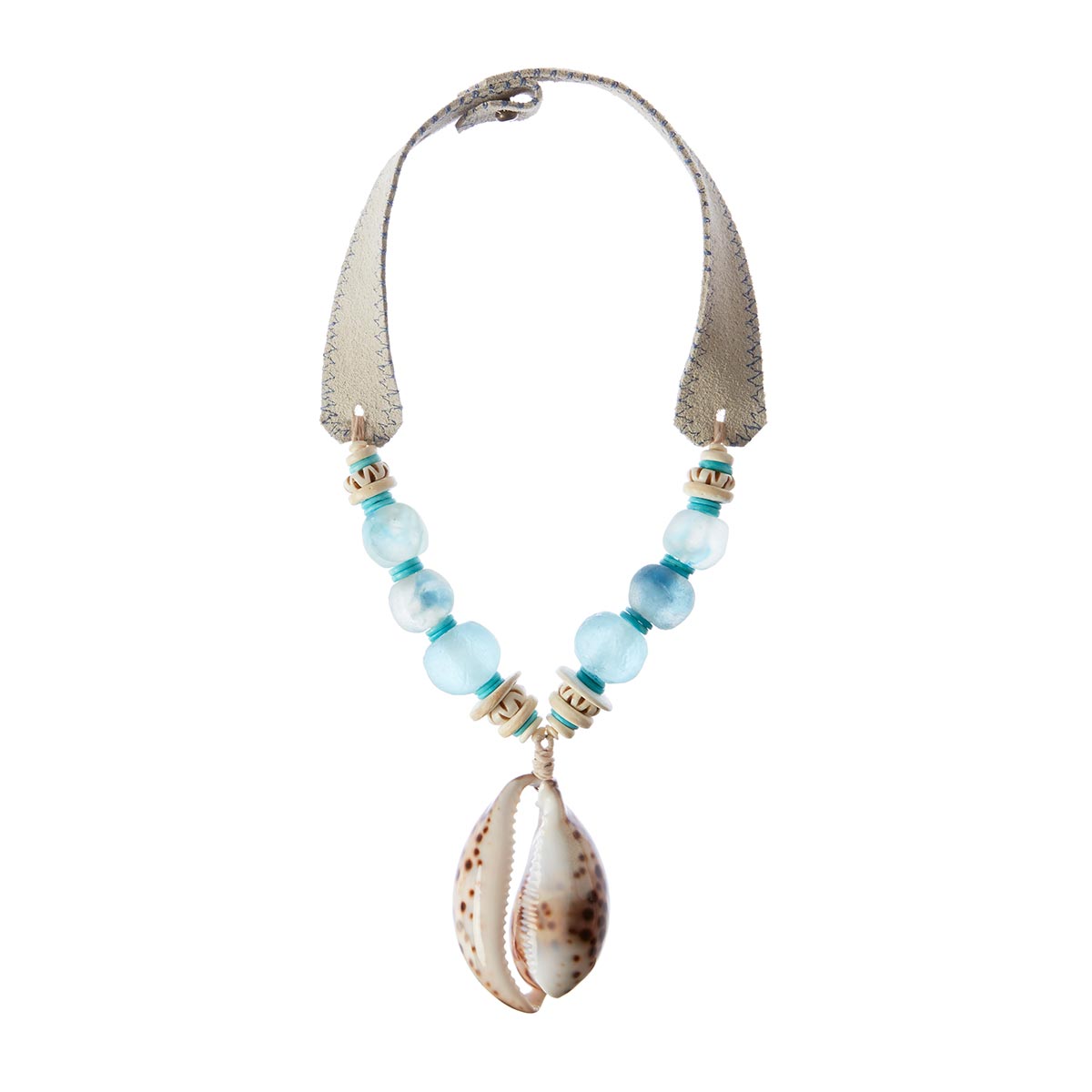 Beaded Mid Cowrie Nacklace