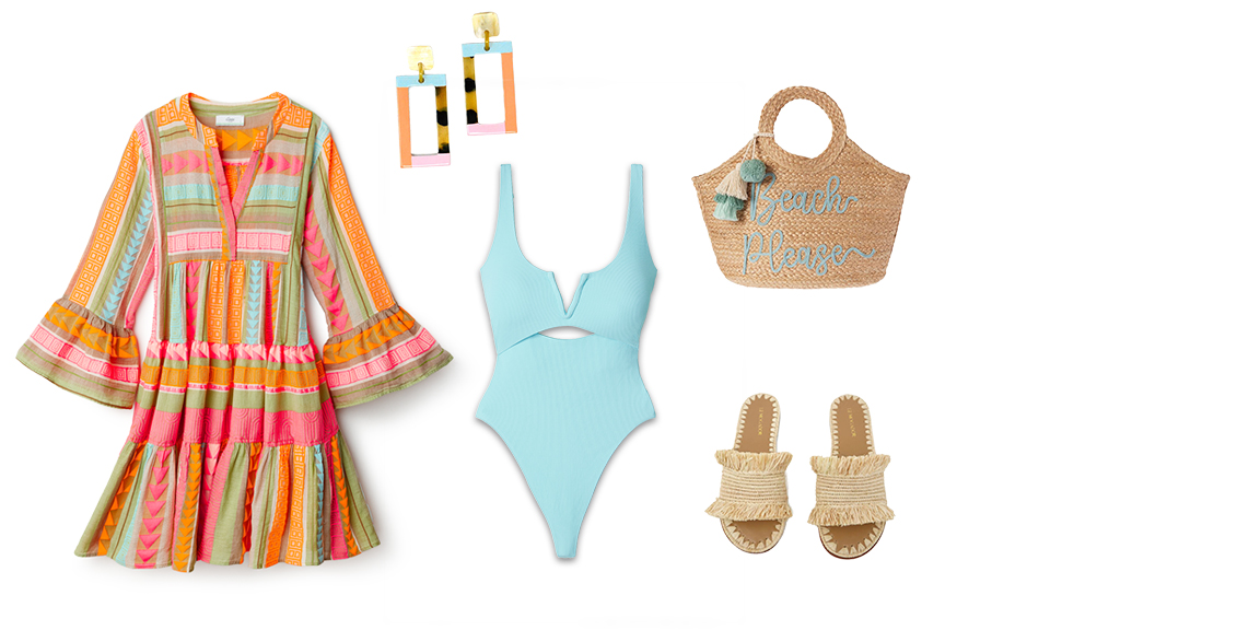 Colorful hues for beach day fun