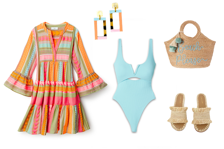 Colorful hues for beach day fun